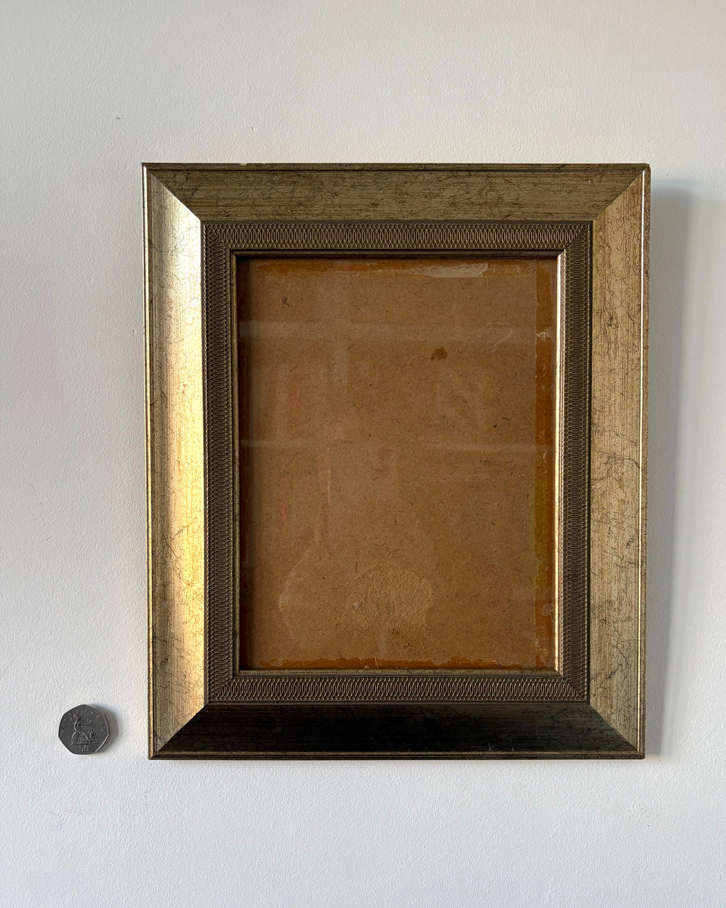 Reclaimed - Gold leaf patterned frame