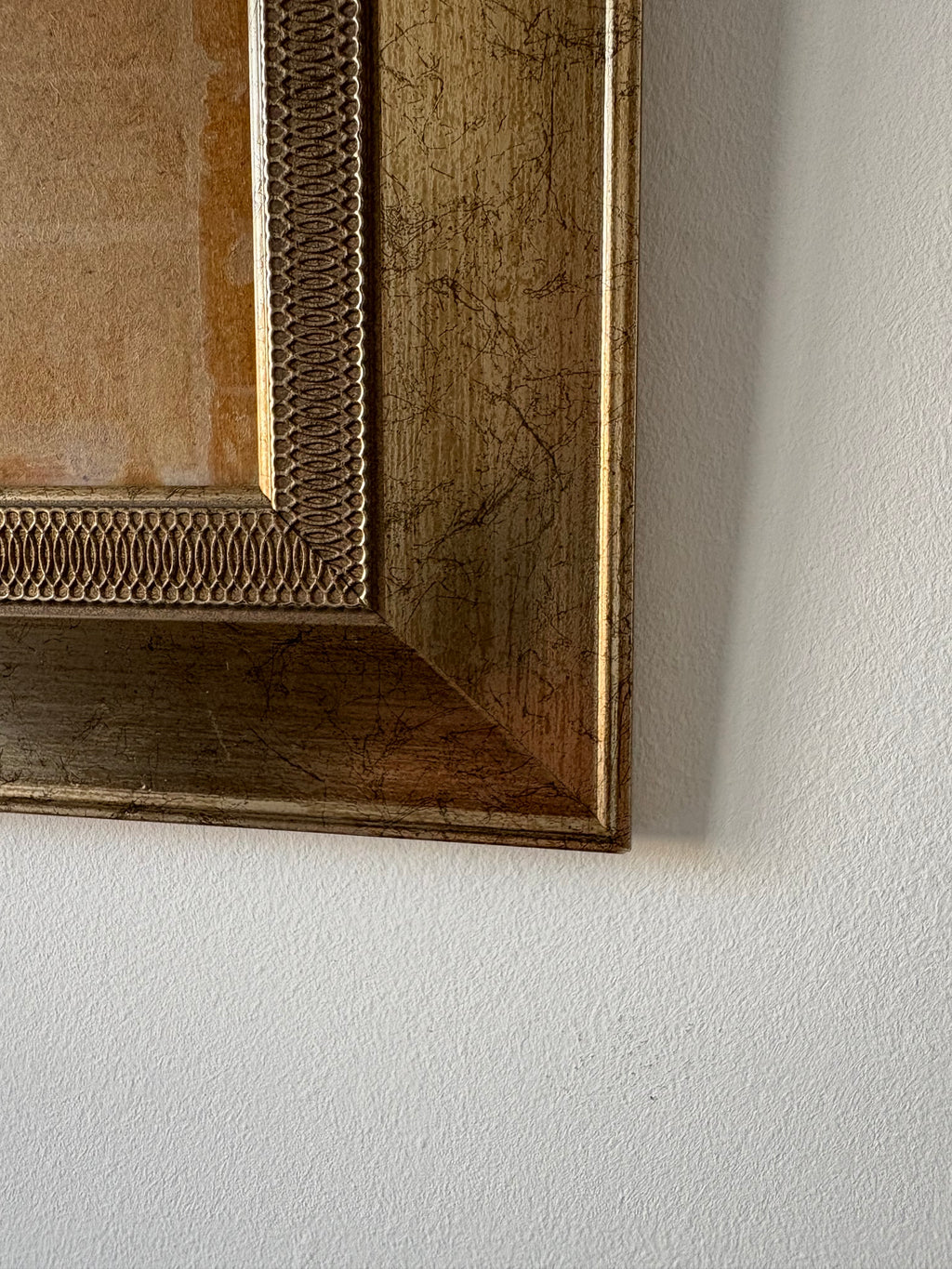 Reclaimed - Gold leaf patterned frame
