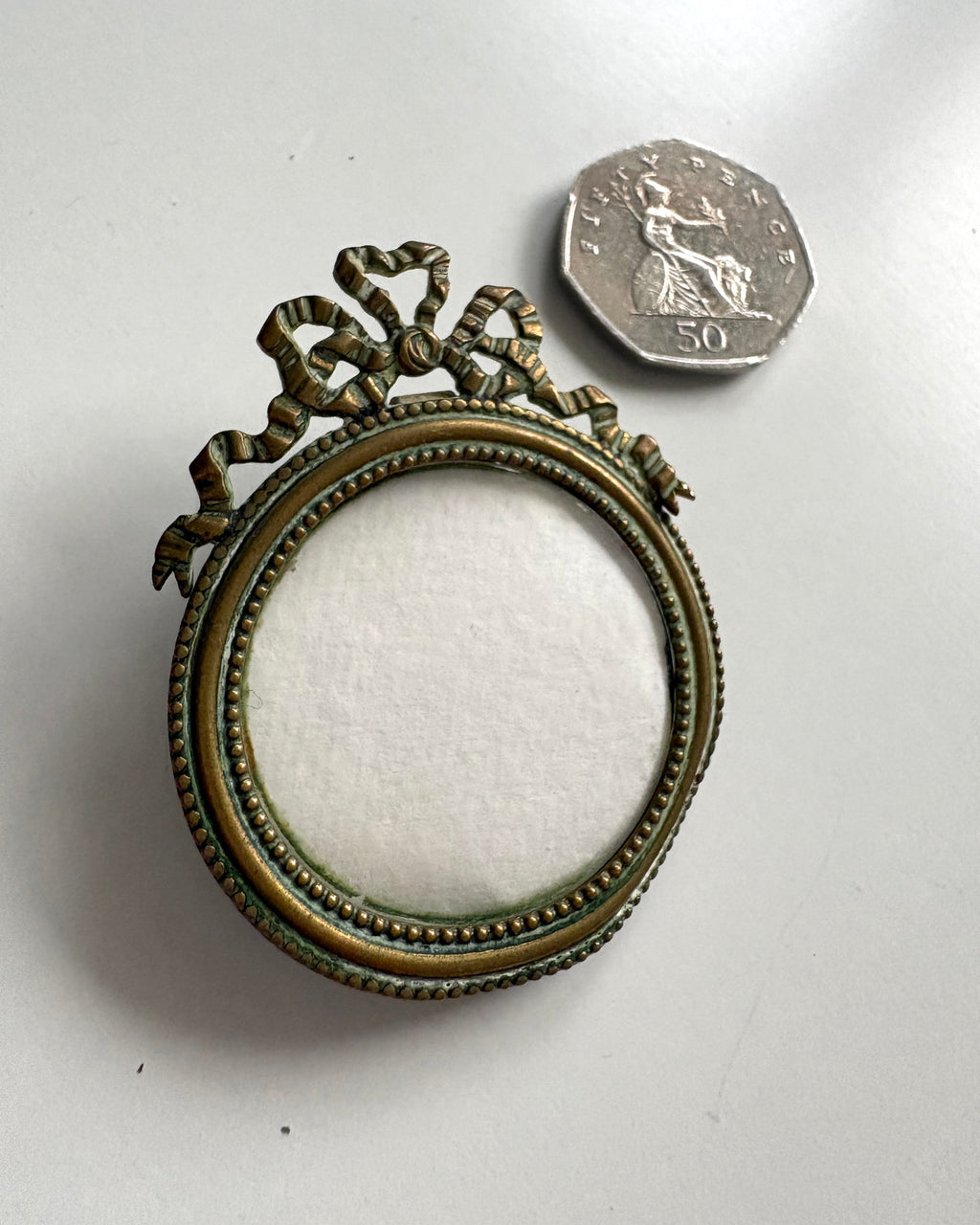 Miniature - Tiny brass frame