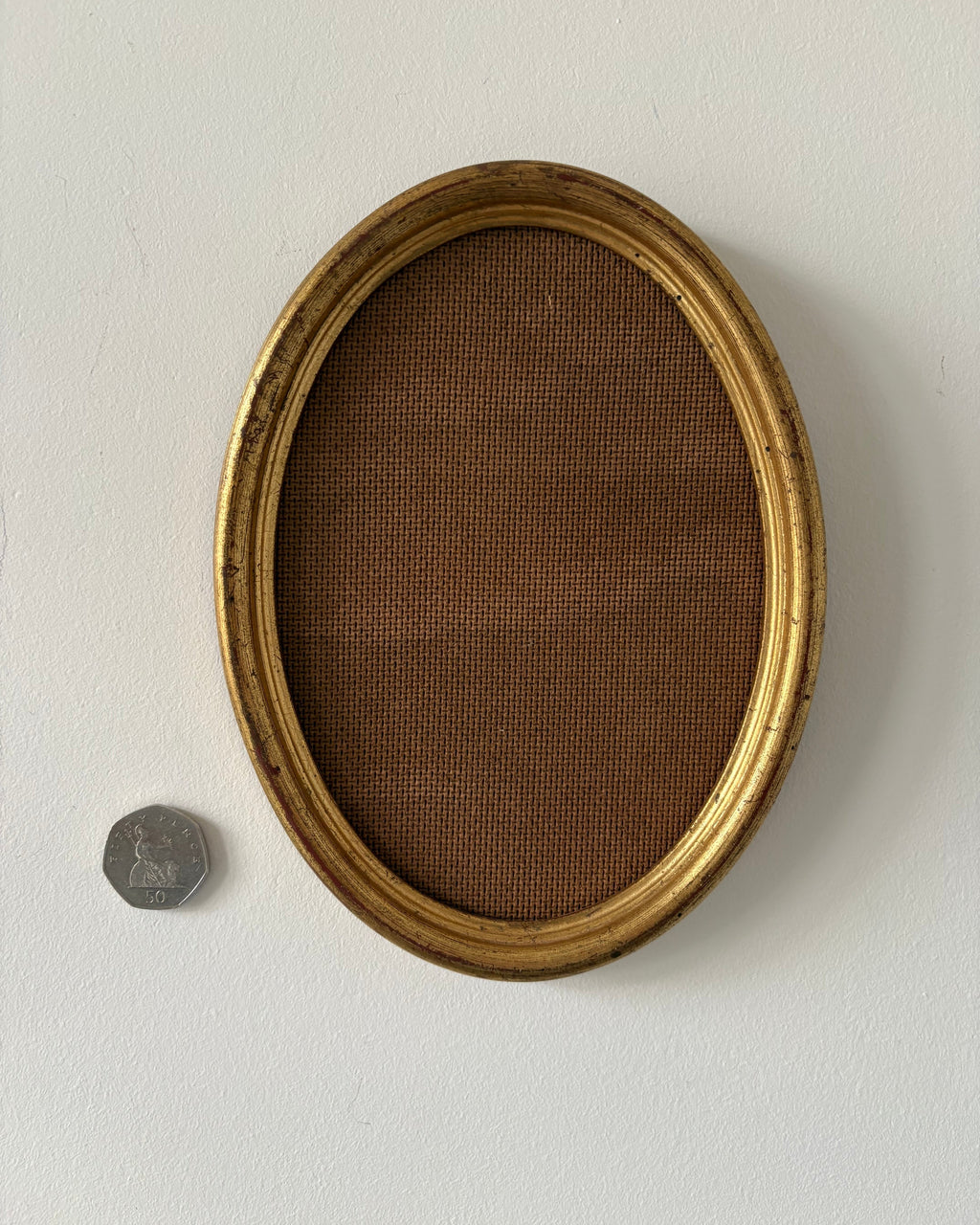 Vintage - Gold leaf oval