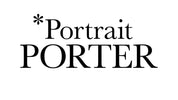 Logo with 'Portrait Porter' text on a white background